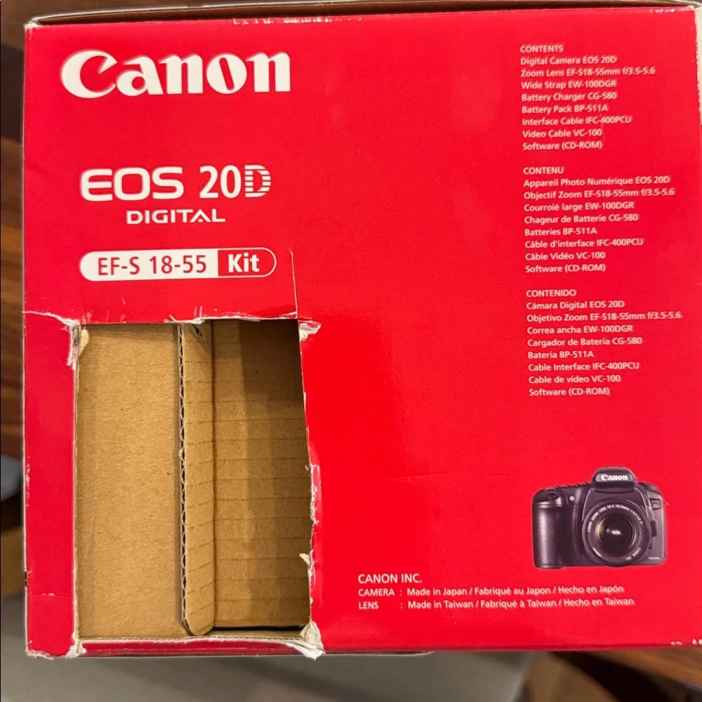 Canon EOS DSLR 20D w/18-55 lens kit Digital Camera